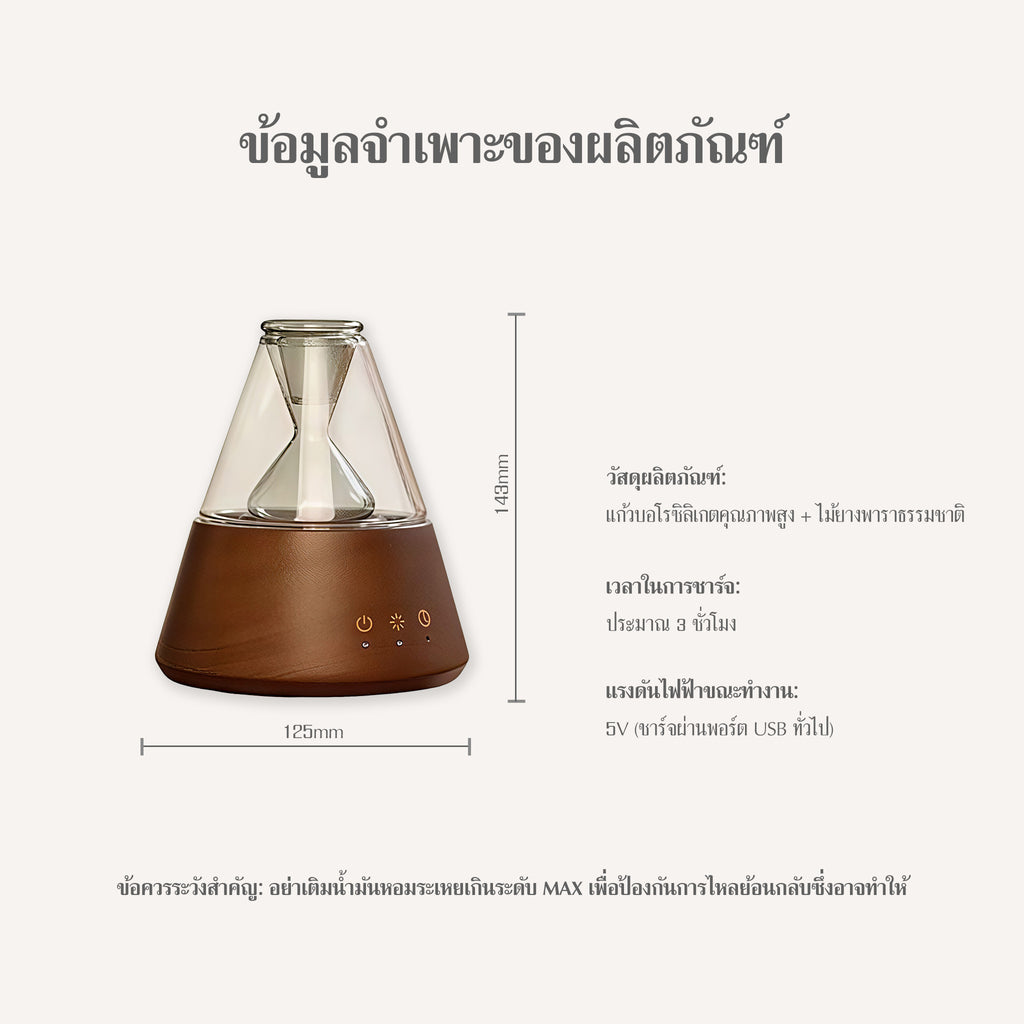 ข้อมูลจำเพาะและรายละเอียดเครื่องพ่นอโรมา As Is