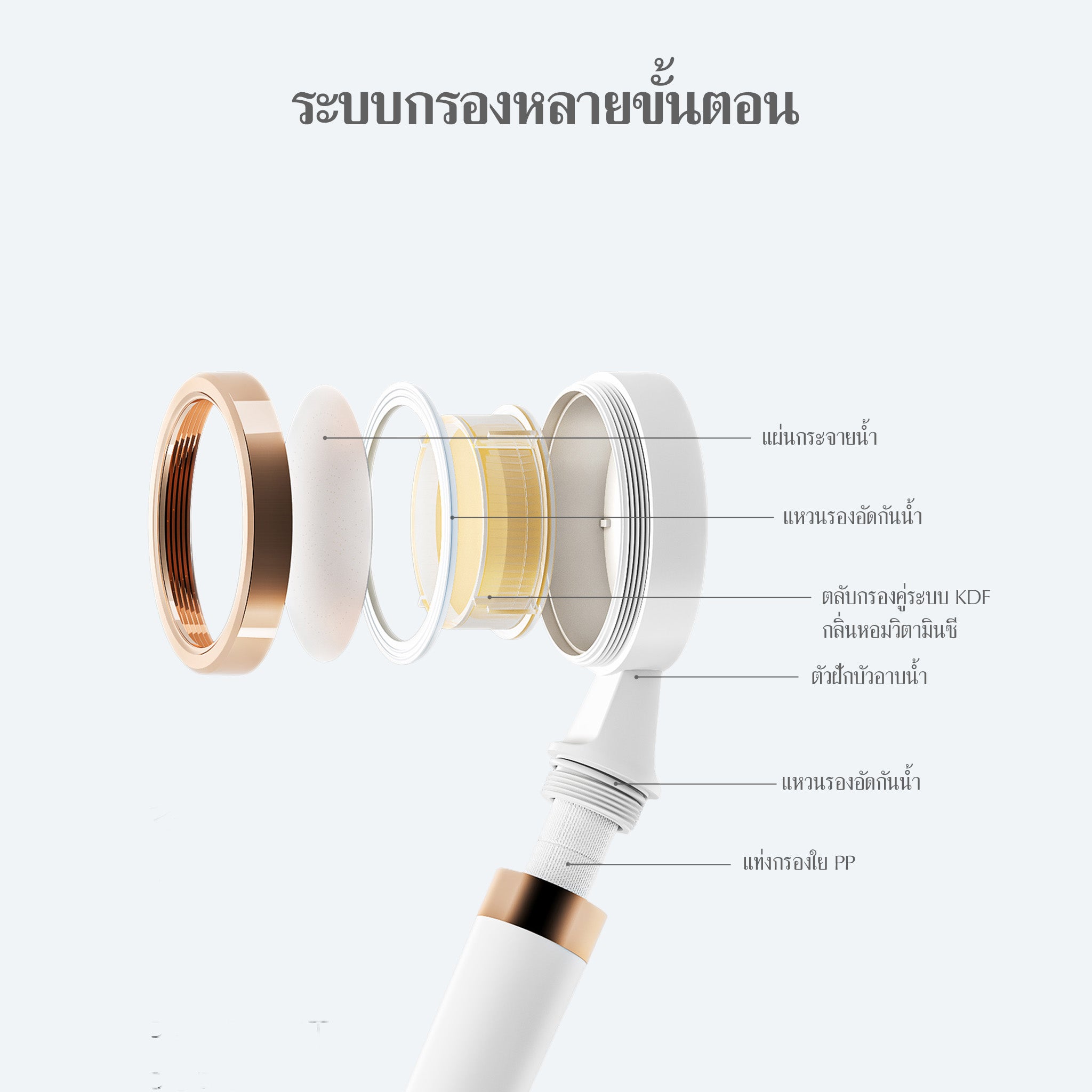 โครงสร้างระบบกรองฝักบัว As Is